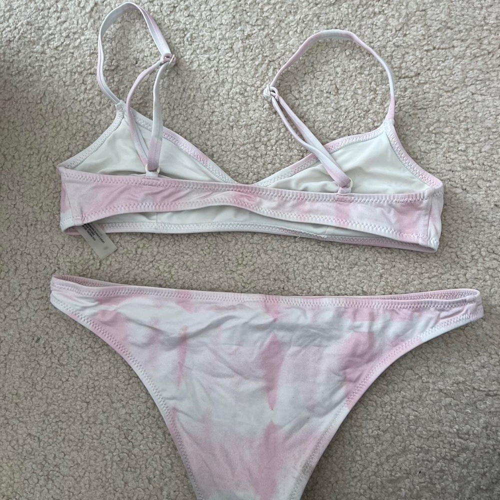 Solid And Striped Pink Marble Bikini - image 2